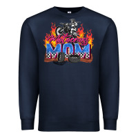 Navy motocross mom Premium Sweatshirt - Zillion Design Studio