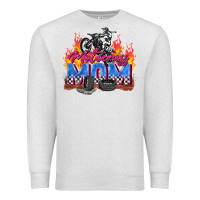 Oatmeal Heather motocross mom Premium Sweatshirt - Zillion Design Studio