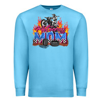 Ocean Blue motocross mom Premium Sweatshirt - Zillion Design Studio