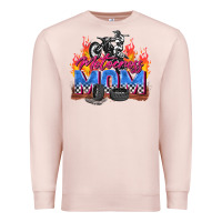 Pale Pink motocross mom Premium Sweatshirt - Zillion Design Studio