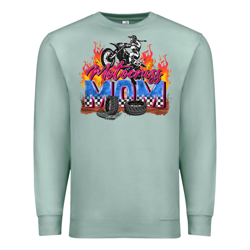 Motocross Mom Premium Sweatshirt by Zillion Design Studio | Teevron