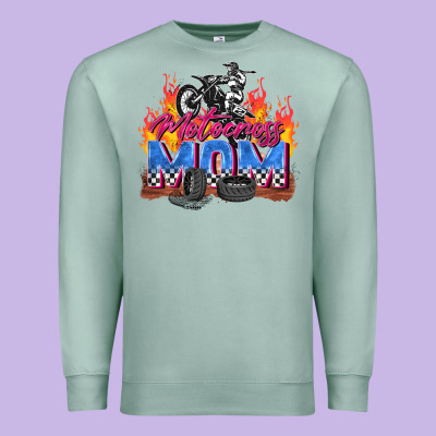 Motocross Mom Premium Sweatshirt Designed By Zillion Design Studio