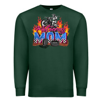 Sports Green motocross mom Premium Sweatshirt - Zillion Design Studio