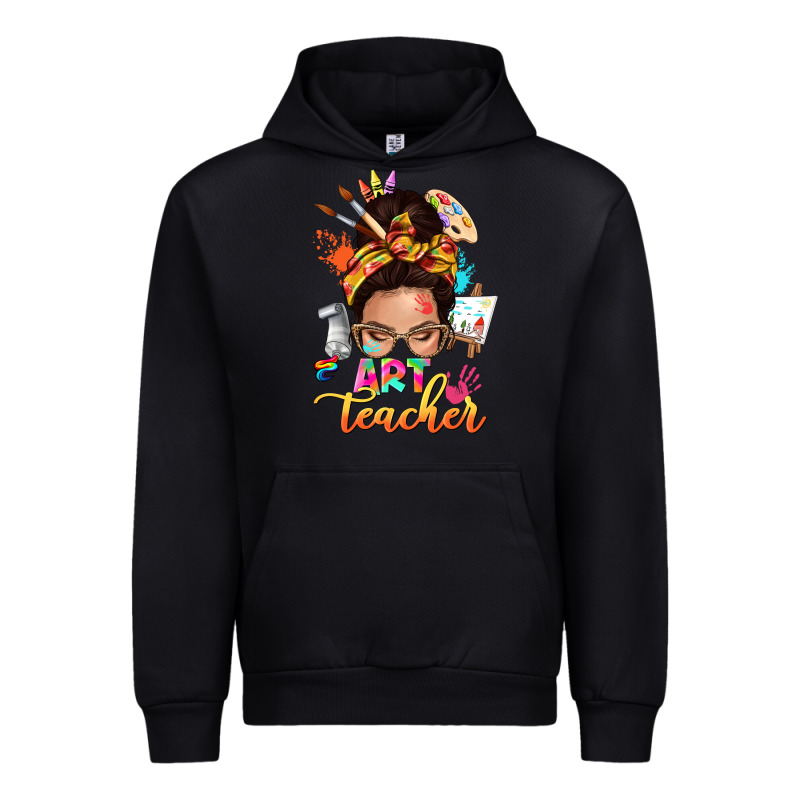 Art Teacher Messy Bun Urban Hoodie by NancyCooperArtShop | Teevron