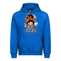 Cobalt art teacher messy bun Urban Hoodie - NancyCooperArtShop