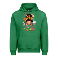 Emerald art teacher messy bun Urban Hoodie - NancyCooperArtShop