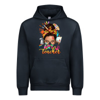 Navy art teacher messy bun Urban Hoodie - NancyCooperArtShop