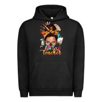 Pigment Black art teacher messy bun Urban Hoodie - NancyCooperArtShop