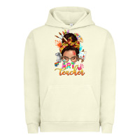 Pigment Pistachio art teacher messy bun Urban Hoodie - NancyCooperArtShop