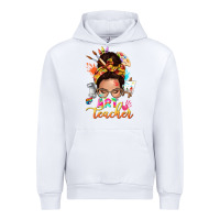 White art teacher messy bun Urban Hoodie - NancyCooperArtShop