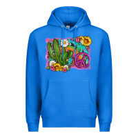 True Royal cactus peace sign flowers and tie dye Premium Hoodie - Artiststas