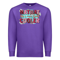 Purple naynay like a mom Premium Sweatshirt - Zillion Design Studio