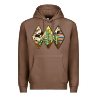 Chestnut cactus serape cowhide Premium Hoodie - JahusDesignShop