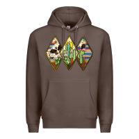 Coffee cactus serape cowhide Premium Hoodie - JahusDesignShop