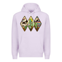 Lilac cactus serape cowhide Premium Hoodie - JahusDesignShop