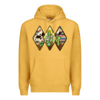 Mustard cactus serape cowhide Premium Hoodie - JahusDesignShop