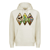 Oatmeal Heather cactus serape cowhide Premium Hoodie - JahusDesignShop