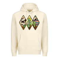 Sandshell cactus serape cowhide Premium Hoodie - JahusDesignShop