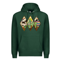 Sports Green cactus serape cowhide Premium Hoodie - JahusDesignShop