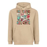 Mushroom half teacher half coffee Heavyweight Hoodie - texasbilliewilder