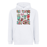 White half teacher half coffee Heavyweight Hoodie - texasbilliewilder