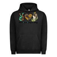 Pigment Black Peace Love Dorper Sheep Urban Hoodie - LillyAllenDesigns