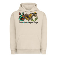 Pigment French Oak Peace Love Dorper Sheep Urban Hoodie - LillyAllenDesigns