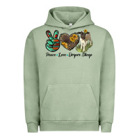 Pigment Oil Green Peace Love Dorper Sheep Urban Hoodie - LillyAllenDesigns