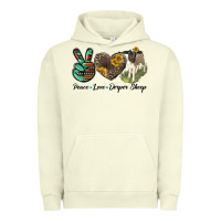 Pigment Pistachio Peace Love Dorper Sheep Urban Hoodie - LillyAllenDesigns