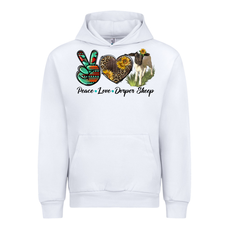 Peace Love Dorper Sheep Urban Hoodie by LillyAllenDesigns | Teevron