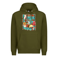 Army Green feed me street food and tell me i'm pretty Premium Hoodie - JahusDesignShop