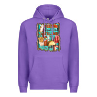Purple feed me street food and tell me i'm pretty Premium Hoodie - JahusDesignShop