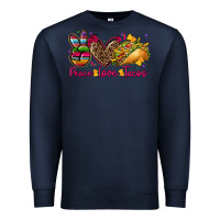 Navy peace love tacos Premium Sweatshirt - CTS Tumbler Store