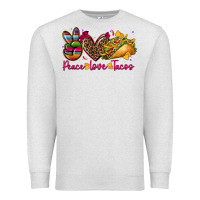 Oatmeal Heather peace love tacos Premium Sweatshirt - CTS Tumbler Store