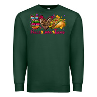 Sports Green peace love tacos Premium Sweatshirt - CTS Tumbler Store