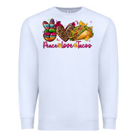 White peace love tacos Premium Sweatshirt - CTS Tumbler Store
