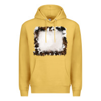Antique Gold cowhide frames background Premium Hoodie - RanaPortraitStore