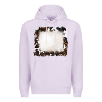 Lilac cowhide frames background Premium Hoodie - RanaPortraitStore