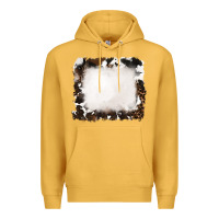 Mustard cowhide frames background Premium Hoodie - RanaPortraitStore