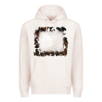 Pale Pink cowhide frames background Premium Hoodie - RanaPortraitStore