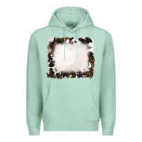 Seafoam cowhide frames background Premium Hoodie - RanaPortraitStore