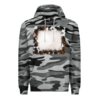 Slate Camo cowhide frames background Premium Hoodie - RanaPortraitStore