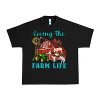 Black western loving the farm life barn cow pig rooster tractor wind wheel Urban Heavy Tee - Artiststas