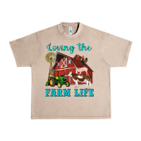French Oak western loving the farm life barn cow pig rooster tractor wind wheel Urban Heavy Tee - Artiststas
