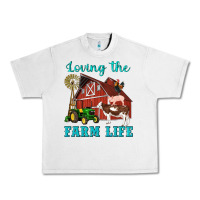 Lunar Rock western loving the farm life barn cow pig rooster tractor wind wheel Urban Heavy Tee - Artiststas