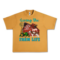 Peanut Butter western loving the farm life barn cow pig rooster tractor wind wheel Urban Heavy Tee - Artiststas
