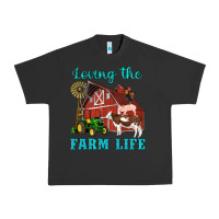 Western Loving The Farm Life Barn Cow Pig Rooster Tractor Wind Wheel Urban Heavy Tee | Teevron