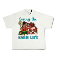 Pistachio western loving the farm life barn cow pig rooster tractor wind wheel Urban Heavy Tee - Artiststas