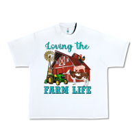 White western loving the farm life barn cow pig rooster tractor wind wheel Urban Heavy Tee - Artiststas