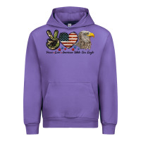 Tulip Peace Love American White Sea Eagle Urban Hoodie - LillyAllenDesigns